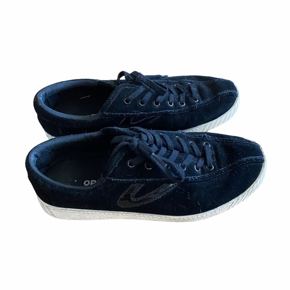 Black Suede Tretorn Sneakers